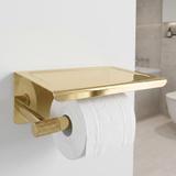 Toilettenpapierhalter mit Ablage 6613 Modern Gold