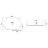 Countertop washbasin REA Nadia 60 Marrone