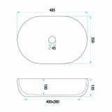 Aufsatzwaschbecken Rea Veronica Mat