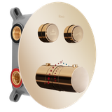 Inbouw regendoucheset Rea Lungo Gold met thermostaat + BOX