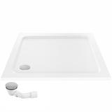 Acryl Duschwanne Rea Belmond White 80x80 Chrome