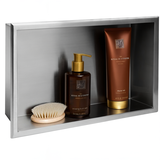 NISCHENREGAL BADEZIMMER 30x45 stahl gebürstet