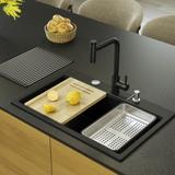 Granitspülbecken MARC 110 WORKSTATION Black