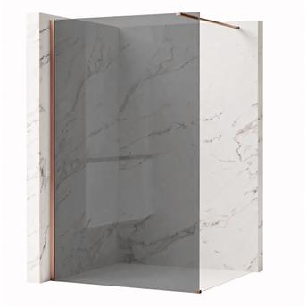 Kabina prysznicowa Walk-In Rea Flexi Grey / Brush Copper 130