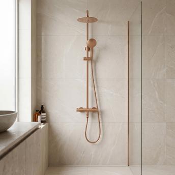 Rea Lungo Diamond Copper Brush dušikomplekt koos termostaadiga
