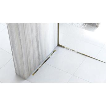 Δίσκος ντουζιέρας κλίση 140cm, βουρτσισμένο χρυσό