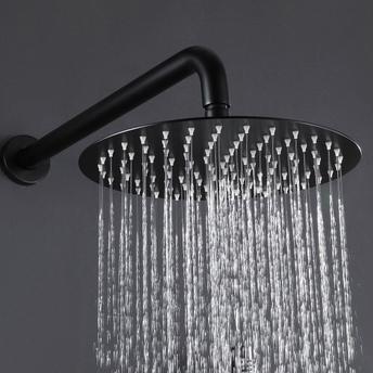 Dažďová sprcha Rea Black Matt 25cm