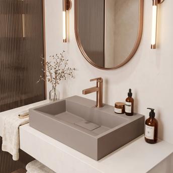 Konglomeratni umivaonik Rea GOYA 50CM Taupe