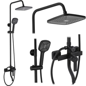 Zuhanyszett REA ARGUS BLACK MATT