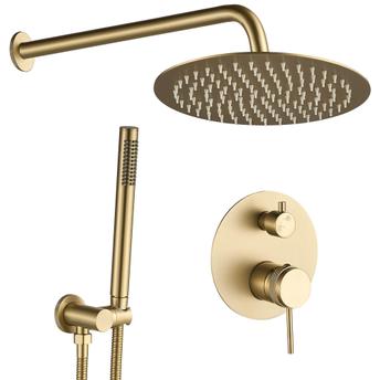 Κρυφό σετ ντους Rea Lungo Grip Gold Brush  + BOX