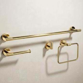 Badrumstillbehörsset GRID Guld 4 delar