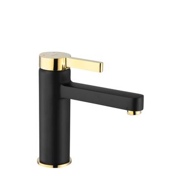 Waschbeckenarmatur REA Polo Black Gold Low