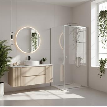 Rea suihkukaappi Rea Primo Swing 80x70 Chrome