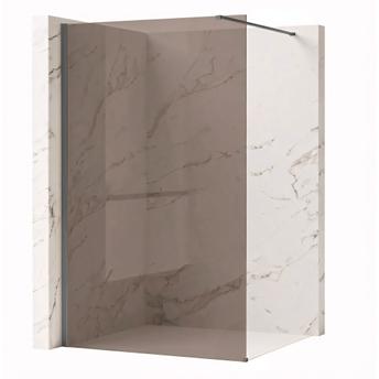 Duschwand Rea Flexi Brown / Titan 110