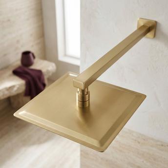 Sprchové rameno štvorcové REA JS-9022BG 40cm Brush Gold