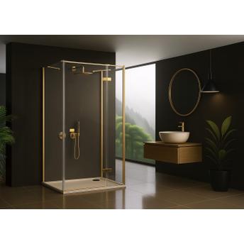 Tuš Kabina Rea Atlas 100x100 Brush Gold