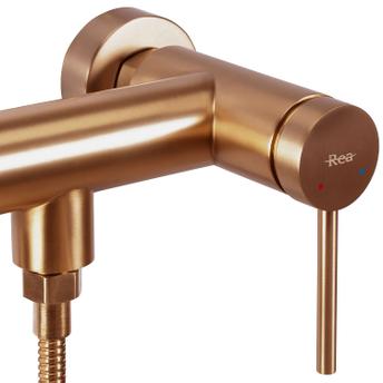 Grifo de ducha REA Foss/Clif Brush Copper