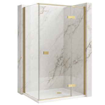 Rea suihkukaappi Rea Atlas 100x100 Brush Gold