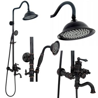 Tuš set s izljevom Rea Vintage black