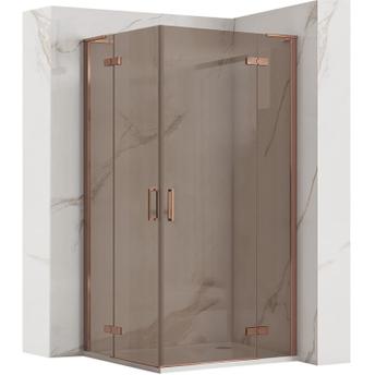 Shower enclosure REA Hugo Double 90x90 Copper Brush