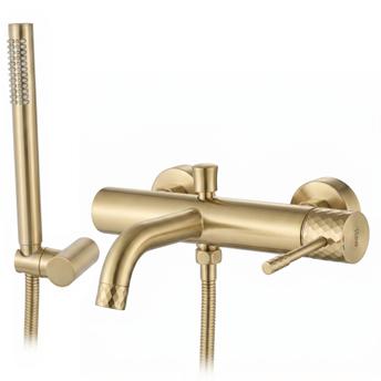 Robinet de baignoire Rea Lungo Diamond Brush Gold