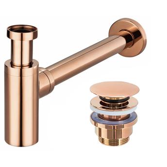 Sifon za umivalnik Klik-Klak Universal Rea Pink Gold