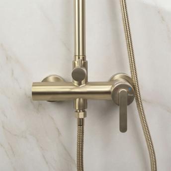 Shower set Rea Ontario Brush Gold