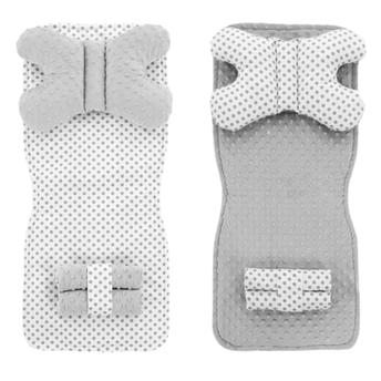 Dvipusis kilimėlis į vežimėlį 4in1 White/Grey Dots