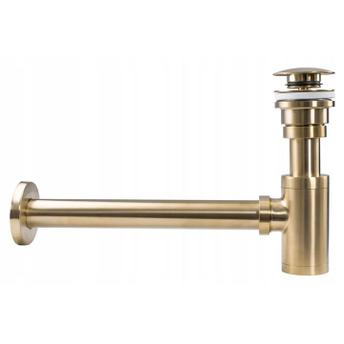 Rea pesualtaan sifoni Rea Gold Brushed click-clack -tulpalla