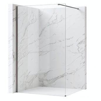 Tuš zaslon Rea Flexi Transparent / Titan 70