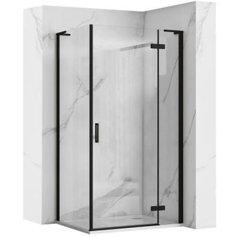 Cabina doccia REA Hugo Black 90x90