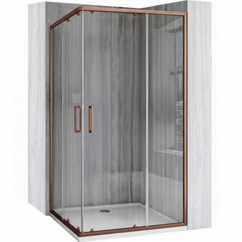 Tuš kabina Rea City 80x100 Brush Copper