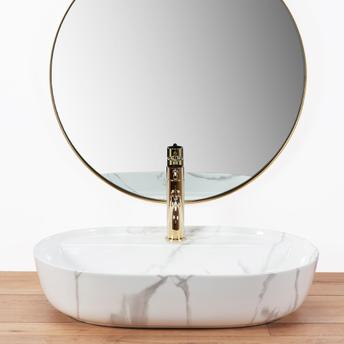 Countertop Basin REA Aura 61 Marmo Shiny