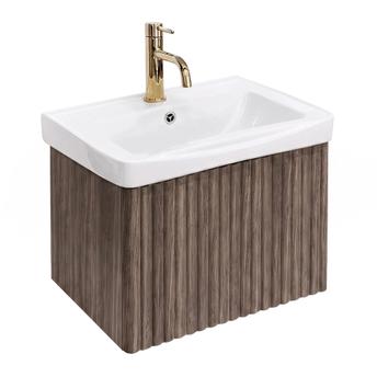 Bathroom cabinet with washbasin Rea DB85-50-1 Dark 50cm