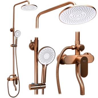 Душевая стойка REA DROP Brush Copper