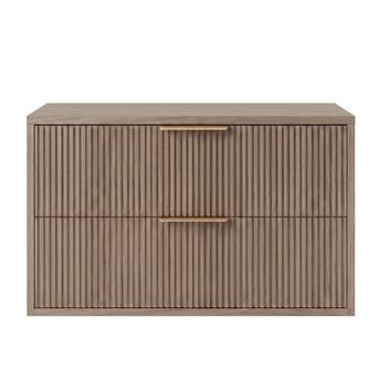 Bathroom vanity cabinet Rea Mono 80cm Grey Oak