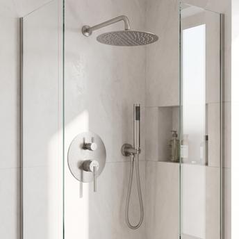 Ensemble de Douche Encastré Rea Argon Nickel Brush + BOX