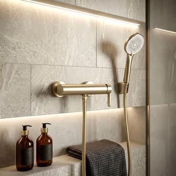 Tuš crijevo protiv uvijanja Rea Brush Gold 150 cm