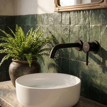 Wall Mounted faucet Rea Lungo Black Mat + BOX
