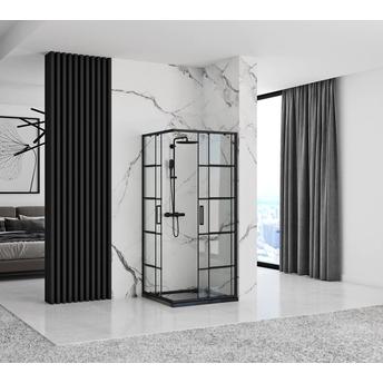 Rea Concept Black 80x80 Dušas kabīne