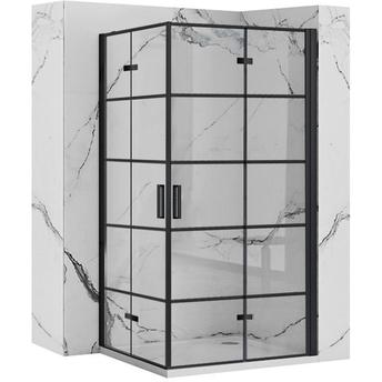 Cabina doccia Rea Molier Black Double 90x100