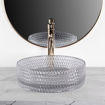 Nadgradni umivaonik Rea Cristal Light Grey