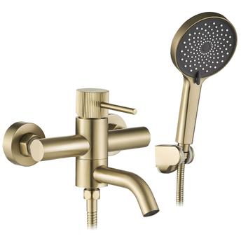 Mešalnik za kopel Rea Lungo Stripe Gold  Brush