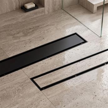 Caniveau de douche REA Neox pro black 100