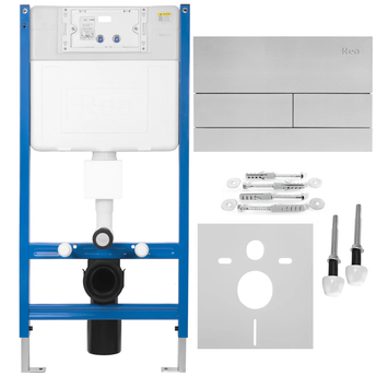 WC voorwand installatiesysteem K011A-Q REA T Brush Steel
