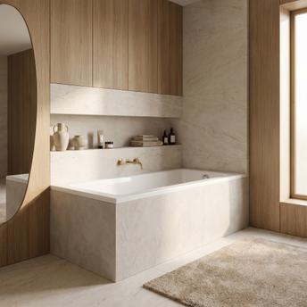 Baignoire acrylique encastrable Rea Prima 140