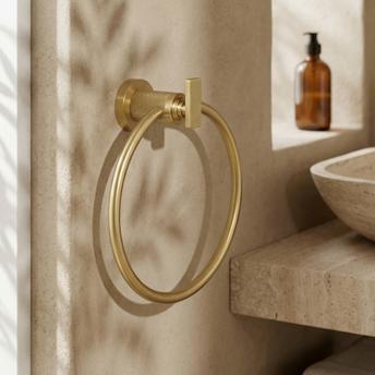 Kupaonska viješalica Ring 81307 Virro Brush Gold