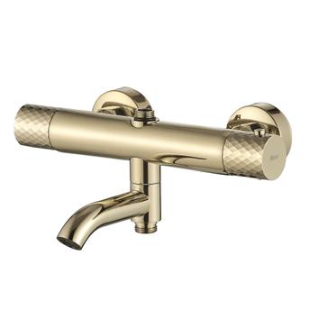 Thermostat Duschset Lungo Diamond Gold