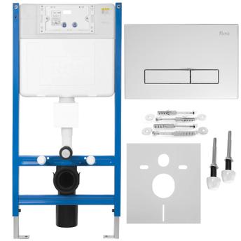 WC voorwand installatiesysteem K011A-Q REA HD Chrome