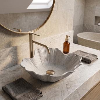 Galda virsmas izlietne Rea Flower Grey